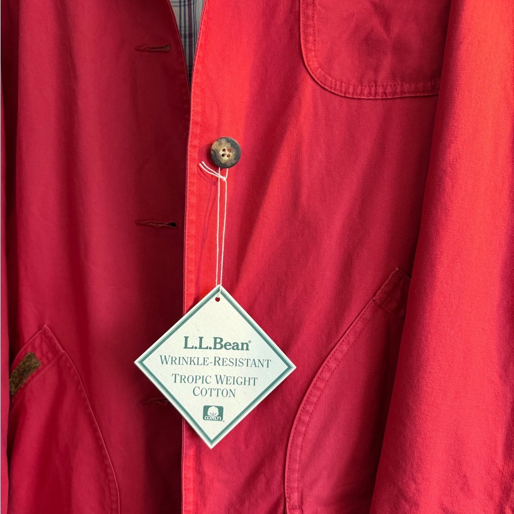 NWT L.L. Bean Red Tropic Weight Adirondack Barn Coat XL - Picture 3 of 8